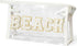 Preppy Patch Cosmetic Bag - Summer BEACH Chenille Varsity Letter Toiletry Bag Transparent PVC Zipper Makeup Bag Waterproof Portable Travel Beach B...