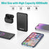 Small Portable Charger,20W Fast Charging Slim Power Bank Built in USB C Cable,Mini Lightweight Phone Battery Pack 6000mAh,USB C Ultra Thin Travel ...