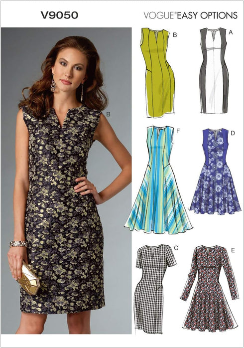 Vogue Patterns V9050 Misses'/Misses' Petite Dress Sewing Template, E5 (14-16-18-20-22)...