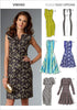 Vogue Patterns V9050 Misses'/Misses' Petite Dress Sewing Template, E5 (14-16-18-20-22)...