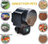 Lychee Aquarium Fish Feeder Vacation Aquarium Automatic Fish Food Dispenser Tank Feeder Timer Auto Feeders for Holiday Vacation Fish Dispenser (AF...