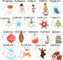 KALAIEN 18Pcs Christmas Cookie Cutters, Holiday Cookie Cutter Sets, Reindeer, Snowflake, Christmas Tree, Gingerbread Man, Santa, Bell...