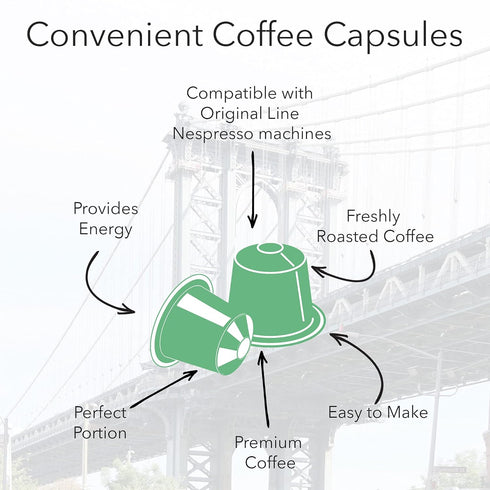 HiLine Espresso Coffee Pods, Medium Roast Coffee, 20 Count (Pack of 1), Single Cup Espresso Capsules, Compatible with Nespresso Original Brewers...