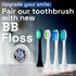 Brushmo Compact Replacement Toothbrush Heads Compatible with Philips Sonicare HX6072, Black 8 Pack...
