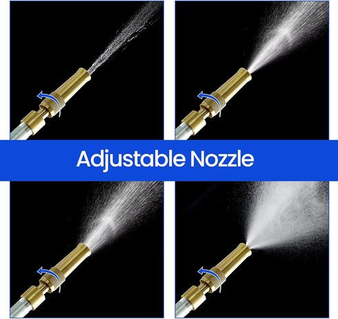 High Pressure Jet Nozzle, High Pressure Power Washer Wand, Watering Sprayer Cleaning Tool with 3 Different Nozzles and Quick Connectors, Hydro Jet...