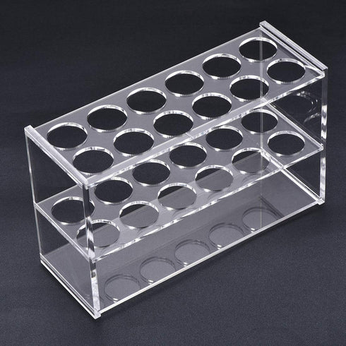 uxcell Acrylic Test Tube Holder Lab Stand Rack 2x6 Wells for Centrifuge Tubes Clear...