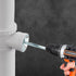 Plumbing PVC Fitting Socket Saver, PVC Pipe Reamer Cutter for Removing SCH 40 from Hub, Fits 1/2" Variable Speed Power Drill, Bit Socket Saver Ins...