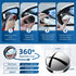 2Pcs Car Suction-Cup Blind Spot Mirror, 360° Wide Angle HD Glass Convex Side Rearview Mirror for Cars SUVs, Vans, and Trucks - Universal Automotiv...