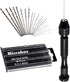 Pin Vise Hand Drill With 20 PCS Micro Twist Drill Bits Set 0.3mm-1.6mm Manual Drill Bits Hand Drill Set For Jewelry Making Walnut Resin and More H...