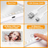 Car Visor Vanity Mirror with LED Lights, Rechargeable Car Mirror Vanity with 3 Light Modes, Touch Control 60 LEDs Makeup Mirror for Car with Auto-...