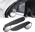 2-in-1 Car Blind Spot Mirror Side Mirror Rain Guards 2 Pack, Carbon Fiber Rear View Mirror Rain Visor Eyebrow 360° Adjustable Blindspot Mirror for...