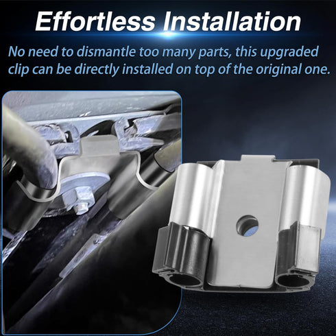 Upgraded Stainless Steel Parking Brake Cable Clip Retainer with Rubber Tubes Compatible with BMW 1 Series F20/F21, 2 Series F22/F23, 3 Series F30/...