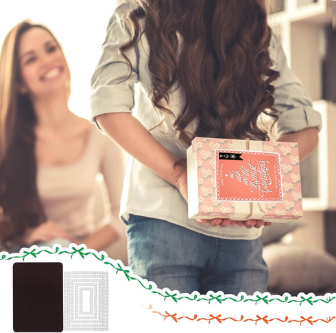 Yoseng Die Cuts for Card Making,Nesting Frame Die Cut,Card Frame Die Set,Paper Craft Die-Cuts,DIY Card Metal Punch Template, Scallops Border Class...