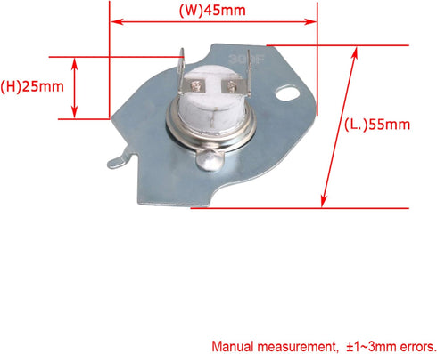 RDEXP WP3977393 Dryer Thermostat Thermal Fuse Limit Switch Kit Repace 3399848 3977393 AP3094244 Dryer Set of 2