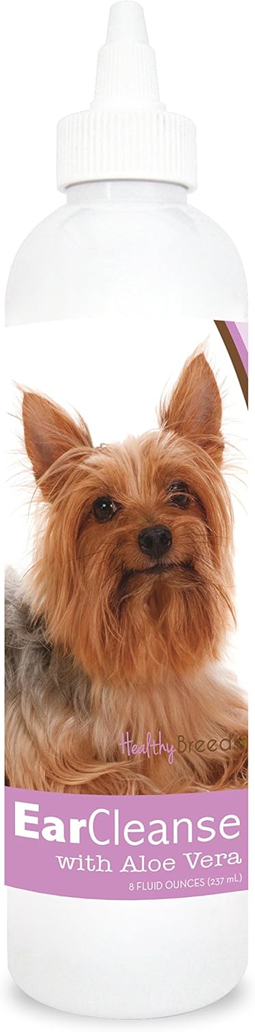 Healthy Breeds Silky Terrier Ear Cleanse with Aloe Vera Sweet Pea and Vanilla 8 oz...