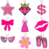 Car Air Fresheners Pink Car Interior Accessories Cute Car Air Fresheners Hanging 9Pcs Car Mirror Accessories Different Scents Vanilla New Car Blac...