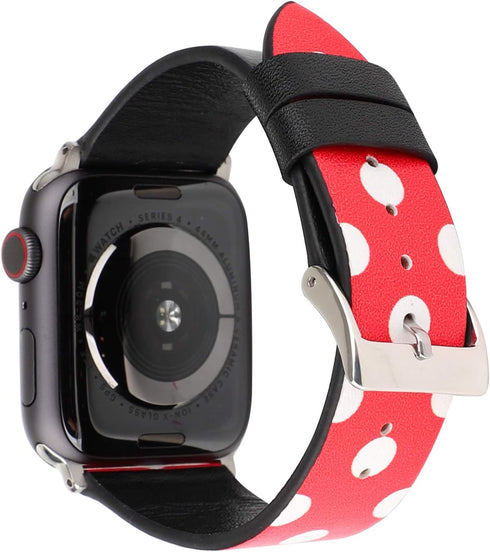 WONMILLE Compatible with Apple Watch Band 38mm 40mm 41mm Women, Leather Replacement Strap with Stainless Steel Clasp for Apple Watch iWatch Bands ...