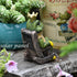 Miniature Frog Garden Statue with Solar Light Home Decor Fairy Garden Accessories Frog Decor for Patio, Balcony, Yard, Lawn Bedroom 2.3"x3.3"x5"...