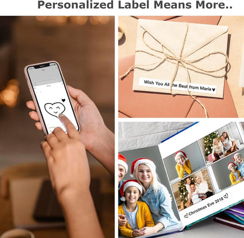 SUPVAN Label Makers E10 Mini Bluetooth Label Printer Wireless Labeler Label Maker Machine Multiple Templates Available Labelmaker for Office Organ...