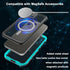 Case for iPhone 15 Pro,Compatible with MagSafe Waterproof DropProof DirtProof Snowproof Anti-Scratch Heavy Duty Full Body Protect Built in Screen ...