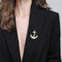 Vintage Nautical Sailboat Navy Rudder Anchor Brooch Pin Sailor Seaman Badge Jewelry Ship Wheel Pin...