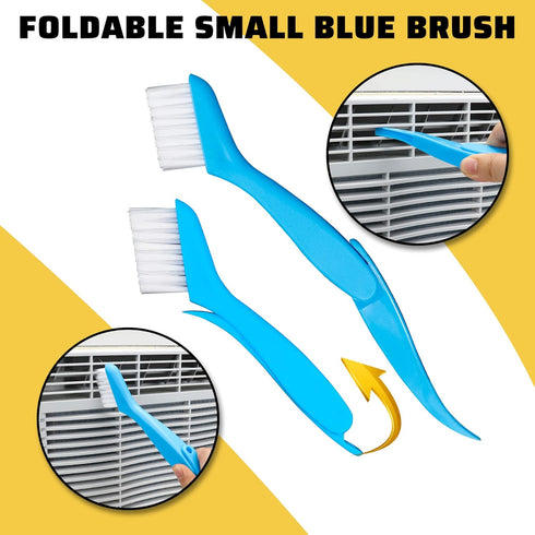 Air Conditioner Condenser Fin Cleaning Brush 3 Pieces,Stainless Steel Straightener Coil Comb Brush,Refrigerator Coil Cleaning Whisk Brush Tool Set...