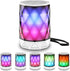 LFS LED Portable Bluetooth Speakers with Lights, Night Light Waterproof,Speakers Color Change Computer Speaker,Mic TF Card TWS Support for iPhone ...
