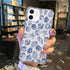 DAIZAG Case Compatible with iPhone 11,Cute Blue Seashell Phone Case for Girl Women,Four Corner Airbag Transparent Soft Clear Phone Case for iPhone...