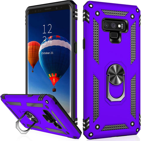 IKAZZ for Galaxy Note 9 Case,Military Grade Shockproof Heavy Duty Protective Phone Case Pass 16ft Drop Test with Magnetic Kickstand for Samsung Ga...
