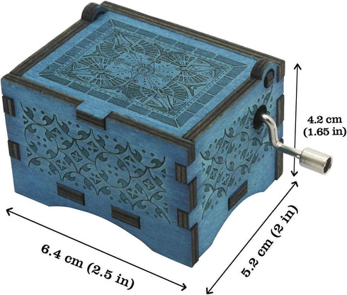 You are My Sunshine Wooden Music Boxes Laser Engraved Hand Crank Classical Wood Sunshine Musical Box Gifts for Birthday Christmas Valentine's Day ...
