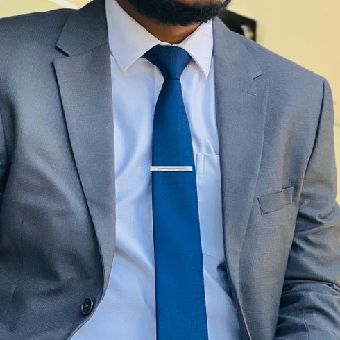 HAWSON 2 Inch Mother of Pearl Tie Clips for Men With Gift Box, Tie Bar for Men's Regular Necktie, Suitable for Daily Business Anniversary Wedding....