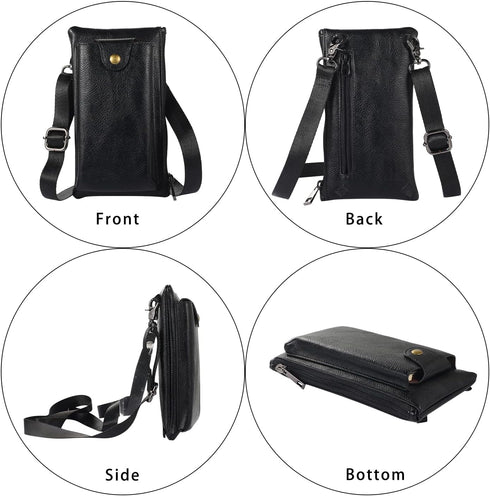 PT Small Crossbody Cell Phone Bag With Large Touch Screen, Mini Messenger Shoulder Bag Cash Handbag Wallet Purse...