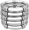 YBMYCM 5PCS Gold Chunky Bangles Bracelets for Women Gold Plated Stackable Layered Curved Bamboo Tube Stretch Bracelets Bangle Gift Jewelry...