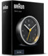 Braun Classic Analogue Alarm Clock with Snooze and Light, Quiet Quartz Movement, Crescendo Beep Alarm in Black and Silver, Model BC12SB....
