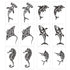 12 Sheets Temporary Tattoos for Men Adults, Maori Stingray Shark Whale Hippocampus Polynesian Tribal Hawaiian Fake Tattoo for Neck Arm Hands Leg...