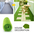 Oumefar 2 Sizes Synthetic Artificial Grass Mat Green Non-Qoven Fabric Fake Faux Grass Turf Rug Lawn Garden Micro Landscape Ornament Home Decor Car...
