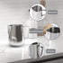 Milk Frothing Pitcher Jug Coffee Spoons Frother Steamer Cup Foam Making-Suitable for Espresso- Hot Chocolate-Stainless Steel 350ml(12oz) - Coffee ...