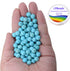 LPBeads 100PCS 8mm Blue Turquoise Gemstone Round Loose Beads for Jewelry Making with Crystal Stretch Cord...