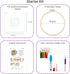 Punch Needle Embroidery Beginner Kits for Kids and Adults with Instructions, Punch Needle Fabric with Patterns, Yarns, Embroidery Hoops for Rug-Pu...