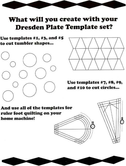 Acrylic Quilting Template Ruler, Design Plate, Patchwork Templates for Sewing Machine Domestic Templates DIY Quilting Ruler Quilting for Clothing ...