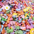SUKPSY 50 Pcs Resin Flatback Slime Charms Mixed Flower Bow Fruit Animal Embellishments Making Supplies for Hair Clip Headband Scrapbooking Easter ...