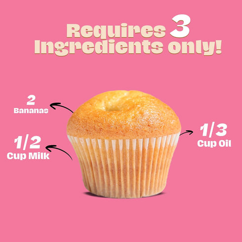 LiveKuna - Banana Bread Mix, Banana Muffin Baking Mix, Banana Flavoured Muffin Mixes for Baking, Great for Any Muffin & Banana Bread Recipe, Versa...