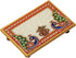 Marble Puja Chowki Rectangle Shape with Peacock Design and Kalash Used to Keep Pooja Items...