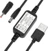 DROK USB to 12v Adapter - 5V to 12V Step Up Converter, Boost Converter Voltage Regulator with 5.5x2.5mm/3.5x1.35mm Ports and 1.2m Cable...