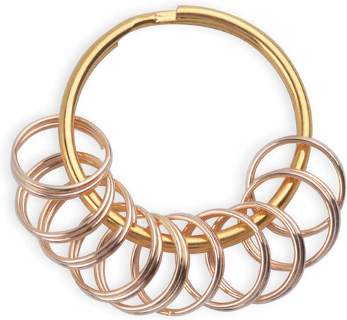 BronaGrand 200 Pieces Small Key Chain Rings Split Ring Key Chains for Keys Organization,10mm Diameter...