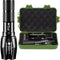 PeakPlus Rechargeable Tactical Flashlight LFX1000 (Rechargeable Battery and Charger Included) - High Lumens LED, Super Bright, Zoomable, 5 Modes, ...