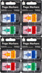 Please Sign Here Message Flags Assorted Color, 400 Pages Total, 0.98 x 1.77 Inch Wide, Easy to Post, 50 Flags/Dispenser, 8 Dispensers/Pack...