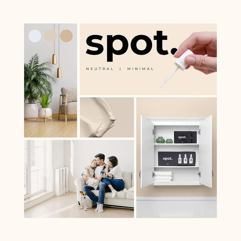 Touch Up-Paint, Matte Finish, for Cabinets, Walls, Windows, Doors, and Furniture, 3 Color Kit Matches 90% of Surfaces, Beige + White 3 Pack...