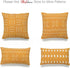 Hofdeco African Mudcloth Pillow Cover ONLY, Mustard Yellow X Stripes, 18"x18"...