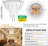 MR16 LED Bulb Light Bulbs 3W (35W Halogen Equivalent) 2700K GU5.3 Base 12V Spotlight 300Lm for Landscape Recessed Track Lighting Ceiling Indoor Ou...